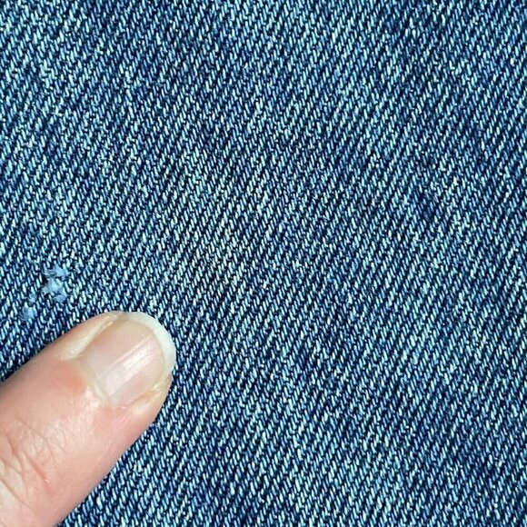 Vintage 1980s Levis 536 Womens Jeans 27x27 High Waist Raw Hem Denim Orange Tab - Picture 6 of 16